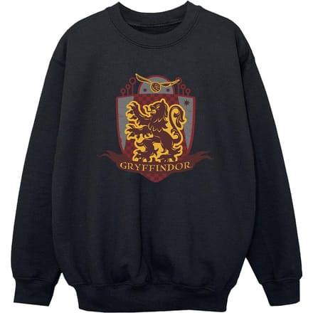 Harry Potter Jongens Gryffindor borstembleem Sweatshirt (Zwart)
