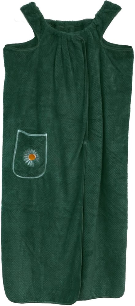 Zoem - Omslagdoek - Sauna - Inclusief haardoek - Badjas - Droogdoek - Olijfgroen