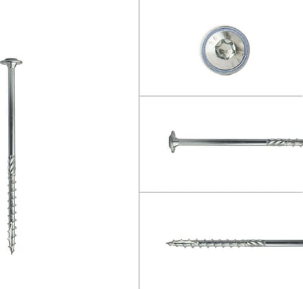 Wovar Tellerkopschroeven Verzinkt 6.0 x 120 mm Torx 30 | Doos 100 Stuks