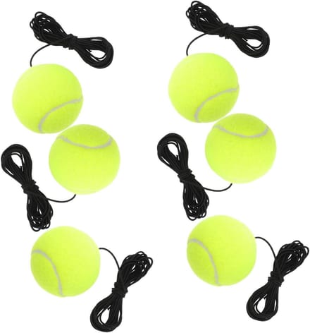Tennis Oefenset - Rebound Trainer - Continu Oefenen - Verbeterde Elasticiteit - 6 Stuks - Multi