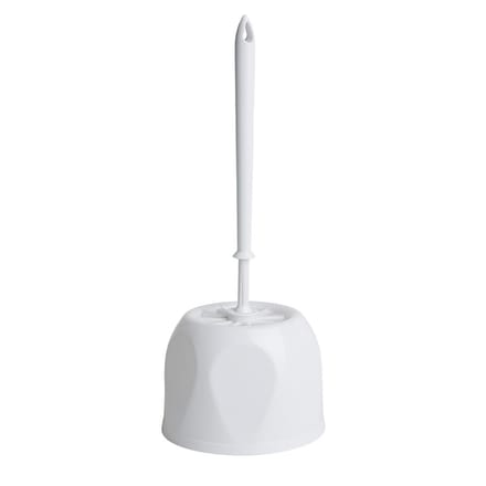 Nisbets Essentials Ronde Toiletborstel & Houder - Wit