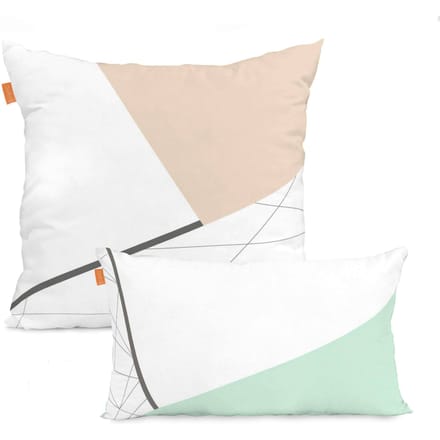 Set van 2 kussenhoezen Lake | Blanc