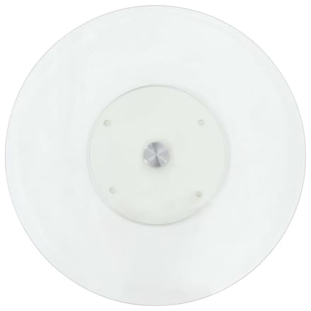 vidaXL - Serveerbord - draaiend - 60 - cm - gehard - glas - transparant