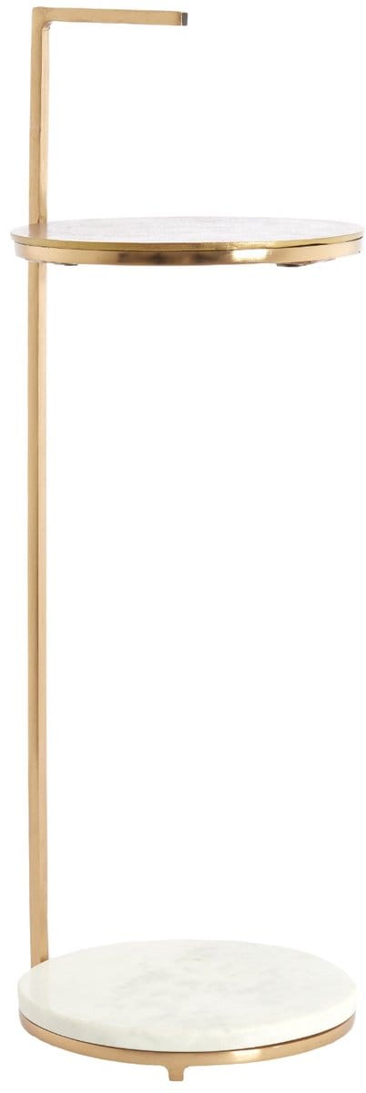 Light & Living Bijzettafel Leda - Wit - Ø26x76cm -