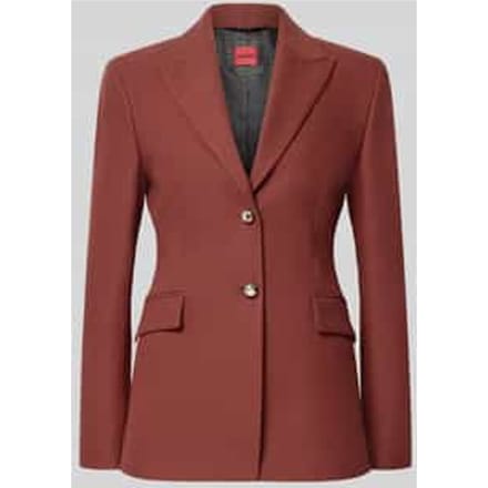 Regular fit lange blazer met viscose met model 'Asmalla'