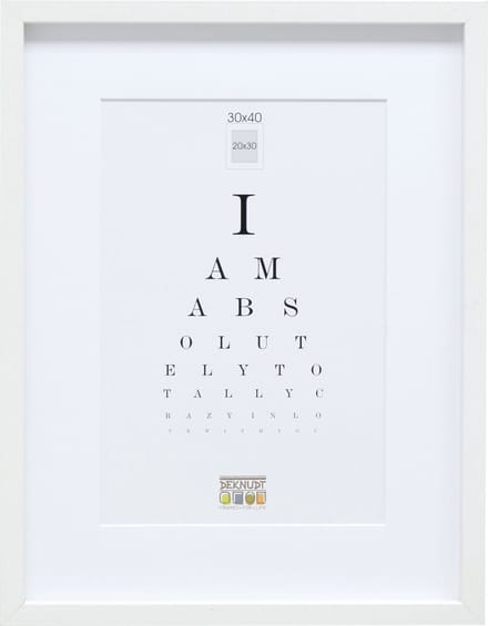 Deknudt S40AK1 P1 30x40 Wissellijst Papierformaat: 30 x 40 cm (b x h) 30 cm x 40 cm Wit
