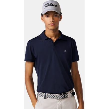 Meyer Polo Scottie High Performance Piqué Structure 4-Way Stretch Navy / male