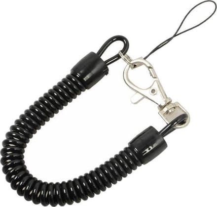Fako Bijoux - Uittrekbare Sleutelhanger Spiraal - Uittrekbaar - Verend - 23cm