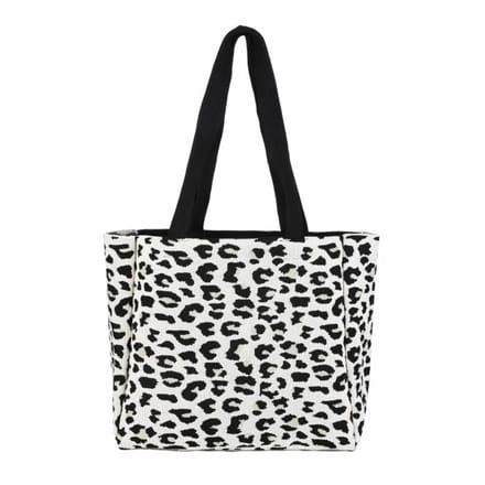 Luxe luipaard shopper
