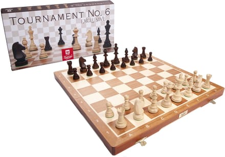 Schaakset Tournament 6 exclusive – met 2 extra koninginnen