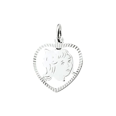 Hanger meisje hart gediamanteerd - PSN1005225