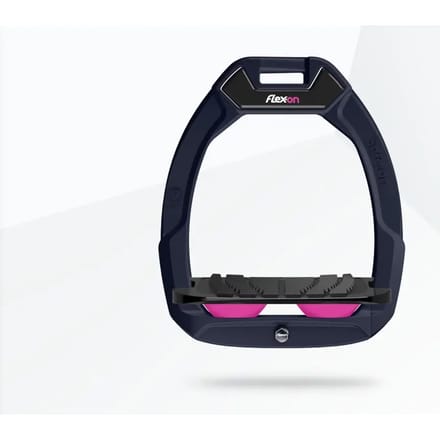 Veiligheidsstijgbeugels Rijd Inclined Grip Marine/Zwart/Roze Flex-On Safe-On