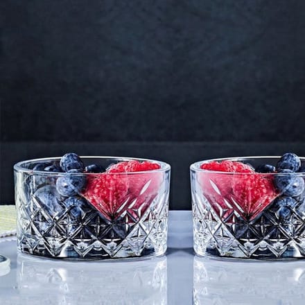 Pasabahce timeless - Ronde schalen - Set van 4 - Glas