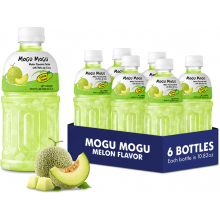 Mogu Mogu drankjes met meloensmaak 320 ml × 6 flessen