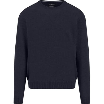 Fynch-Hatton Trui O-Neck Solid Color Cashmere Navy / male