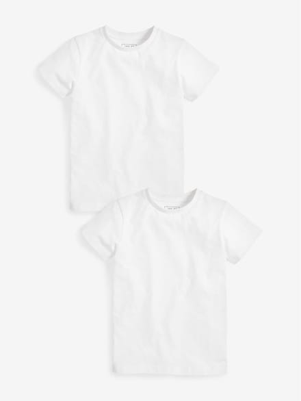 Next - Jongens - Set van 2 T-shirts met korte mouwen - Wit