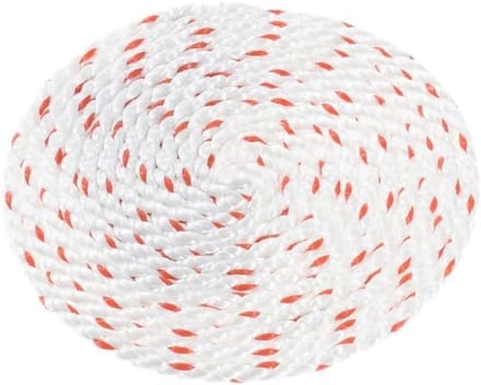 Gedraid Touw - Utility Touw - Vastzetten van lading - Sterk Polyester Dacron - Diverse lengtes - Wit met rood