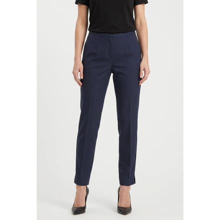 Brooks Brothers Slim Fit Faille Trousers Navy Größe: 2 | Stoffhosen Outlet | Damen | Blau