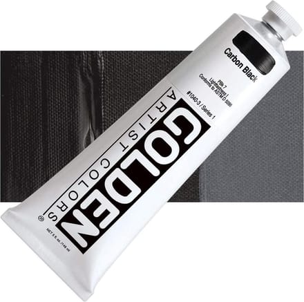 Golden Heavy Body Acrylverf Serie 1 | Carbon Black (1040-2) 59ml