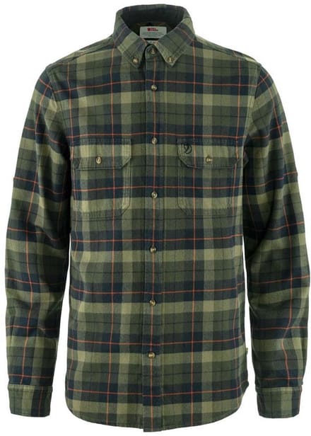 Fjällräven Singi Heavy Flannel Overhemd Met Lange Mouwen Groen S Man