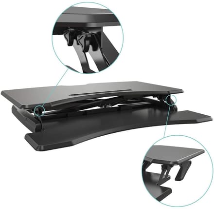 Thuiskantoor- VIISAN- Sit- Stand Desktop Desk Workplace Sit & Stand Laptop Mount Workstation (FY33SD)