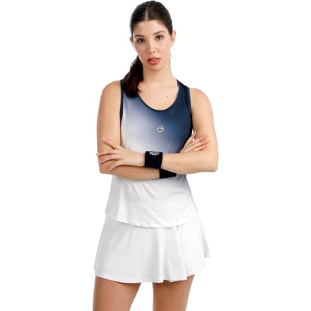 BIDI BADU Crew Racerback Tanktop Dames-donkerblauw, wit
