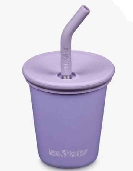 Klean Kanteen Kid Cup - Straw Lid Paisley Purple