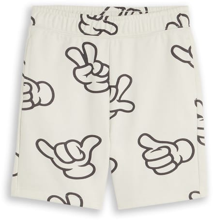 Tom Tailor - Sweatshorts met patroon - Maat 98 - off white grey hand design