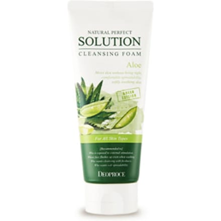Deoproce Natural Perfect Solution Reinigingsschuim Aloë 170g * 1 st / 2 stks / 3 stks 1Pc white