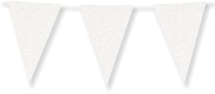 Glitter Vlaggen Wit - Paperdreams - 20 x 30 cm - Feestvlaggen - Feestversiering & Decoratie