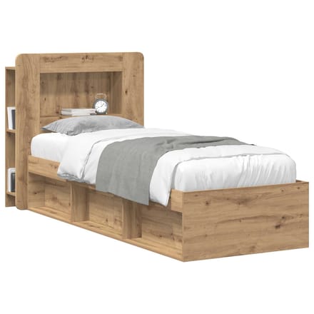 vidaXL - Hoofdeinde - Kast - Artisanaal - eiken - 80 - cm - Geconstrueerd - hout