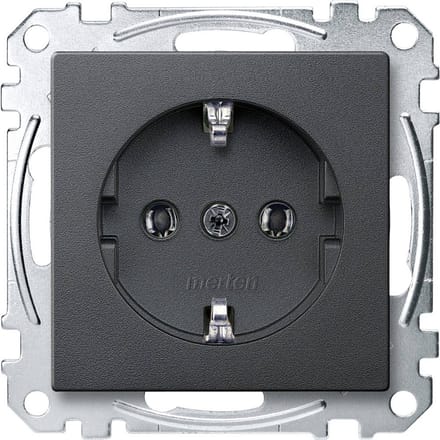 Merten MEG2301-0414 Wandcontactdoos System M Antraciet 1 stuk(s)