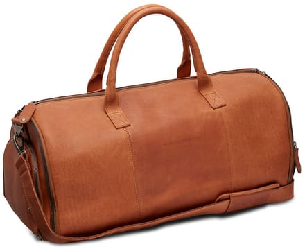 Chesterfield Finlay Waxed Pull Up Reistas met Kledinghoes - Cognac