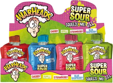 Warheads - Super Sour Squeeze Me! Gel - 32 stuks