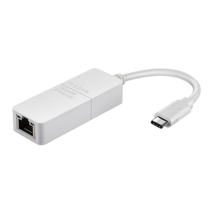 D-Link DUB-E130 USB-C Aan Gigabit Ethernet AV / multimedia paneel