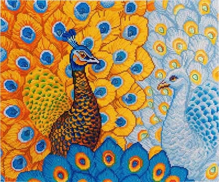 DIAMOND DOTZ Pauwen - Diamond Painting - 32.939 Dotz - 57x49 cm