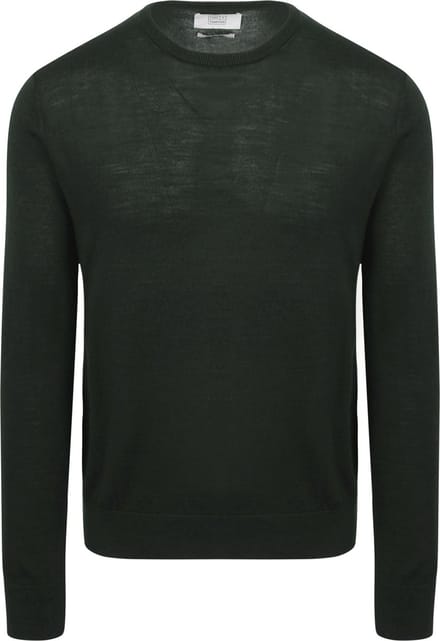 King Essentials The John Pullover Merino Donkergroen - Maat XL - Heren - Pullovers