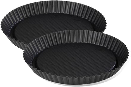 Set van 2 omgekeerde taartvormen 30 cm Zenker Black Metallic