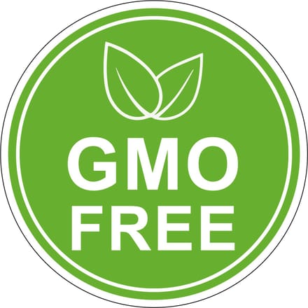GMO free sticker 100 mm