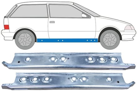 Binnenste reparatie dorpel voor Suzuki Swift 1988-2004 / Links / Rechts / Set
