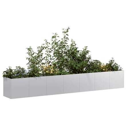 vidaXL - Plantenbak - 280x40x40 - cm - gegalvaniseerd - staal