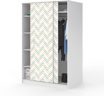 Sticker met Scandinavisch meubelmotief, ontwerp van Jorck, 60 x 90 cm