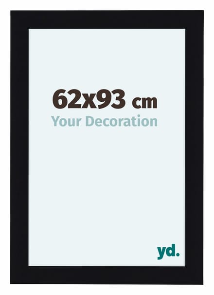 Your Decoration - Fotolijst 62x93 cm - MDF - Zwart Hoogglans - Como