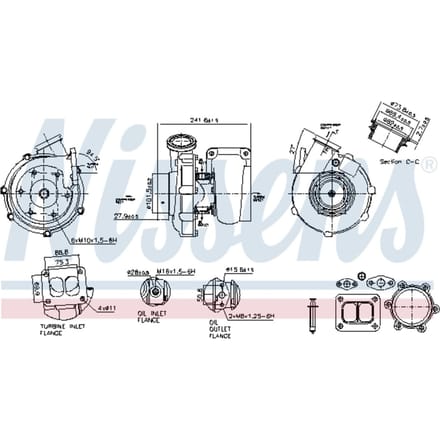 Supercharger, drukvulling NISSENS 93295