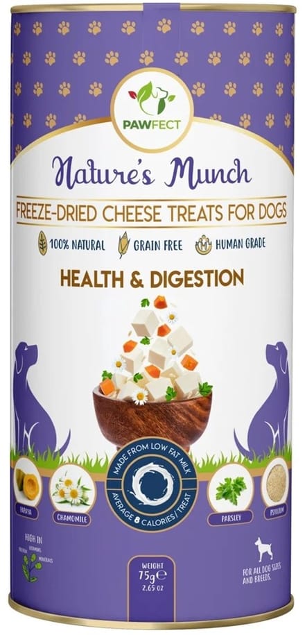PAWFECT FUNCTIONAL FREEZE DRIED TREATS HEALTH AND DIGESTION 75 GR