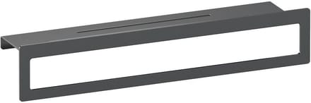 Brauer Handdoekrek - met Planchet - Gunmetal Geborsteld Pvd