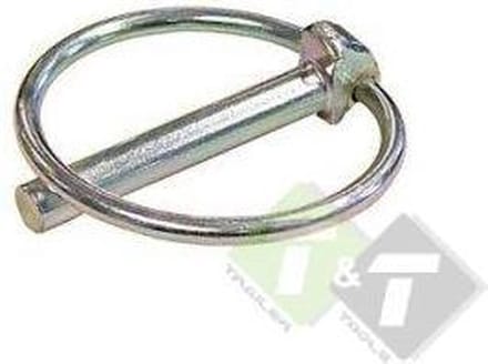 Borgpen 8 mm met verende ring - Borgpen - Borgpin - Borg pen - Borg pin.