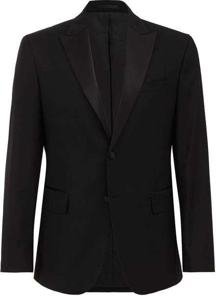 WE Fashion Heren slim fit tuxedo blazer