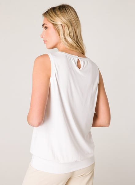 BASE LEVEL Yasmin Top - White - maat 48