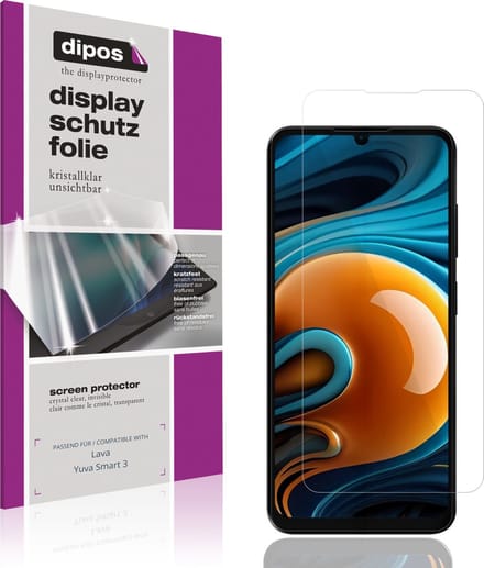 dipos – 4x Beschermfolie geschikt voor Lava Yuva Smart 3 | Krasbestendige & heldere Screenprotector Ultra-Thin